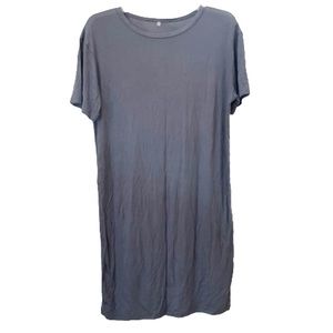 Colonial blue crew neck short sleeve tshirt dress M
